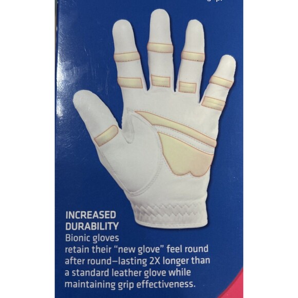 Women’s Bionic StableGrip Natural Fit Golf Glove Size ML Left Hand (1) New WTags - Picture 4 of 6